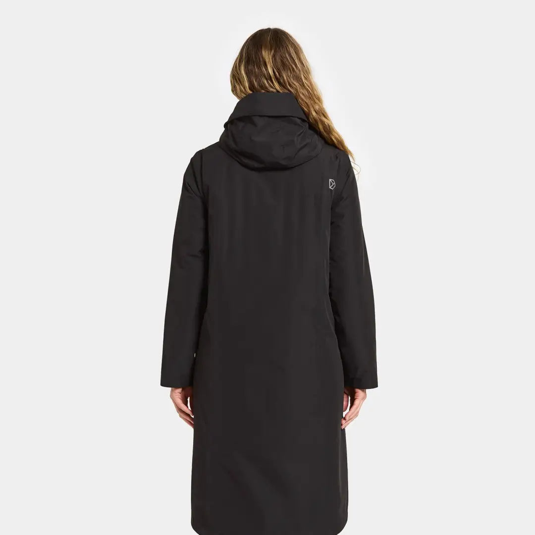 Woman wearing Didriksons Selina Womens Parka, perfect for country clothing and outdoors