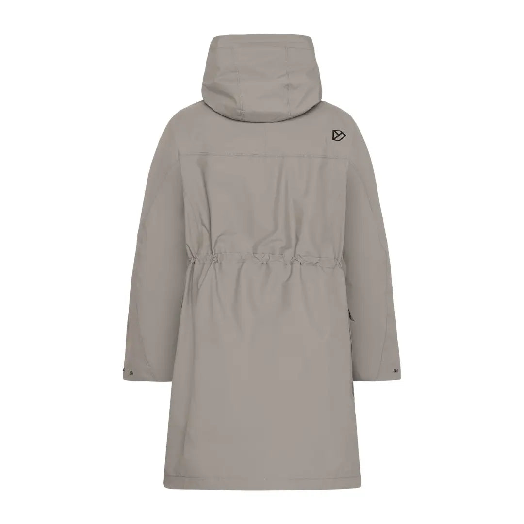 Light gray Didriksons Thelma Womens Parka in iconic Didriksons style, fully waterproof and windproof