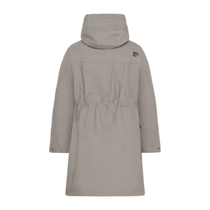 Light gray Didriksons Thelma Womens Parka in iconic Didriksons style, fully waterproof and windproof