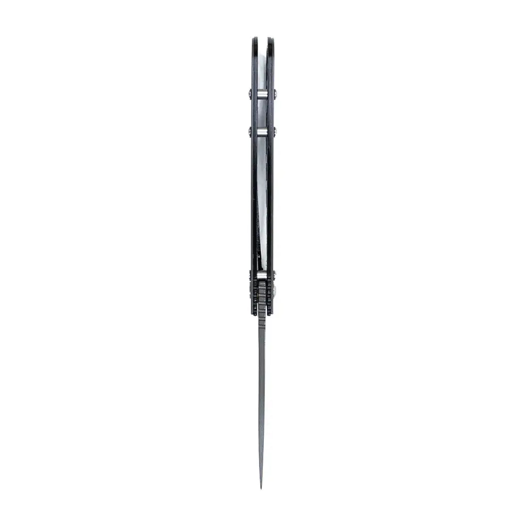 Sleek black and silver Enlan EW046 stainless steel pen for country clothing