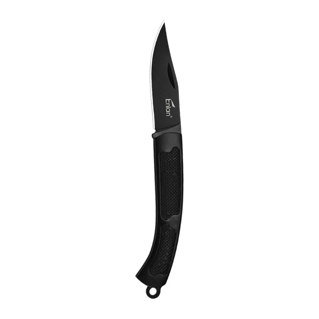 Black Enlan M032M ergonomic knife with stainless steel blade
