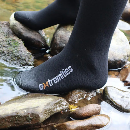 Black waterproof socks from Extremities Evolution Waterproof Socks for dry feet