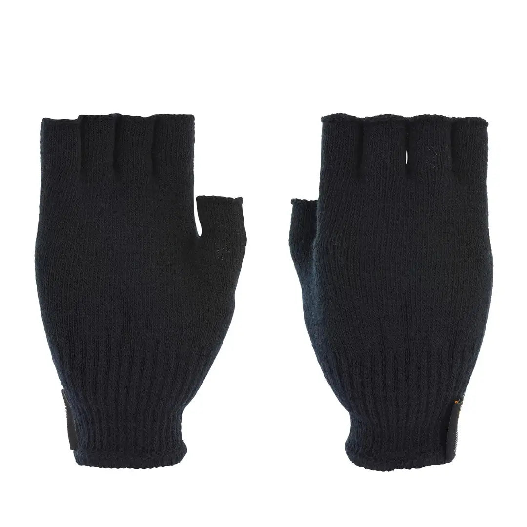 Black Thinny Fingerless Gloves with ribbed texture and elastic cuffs from Extremities