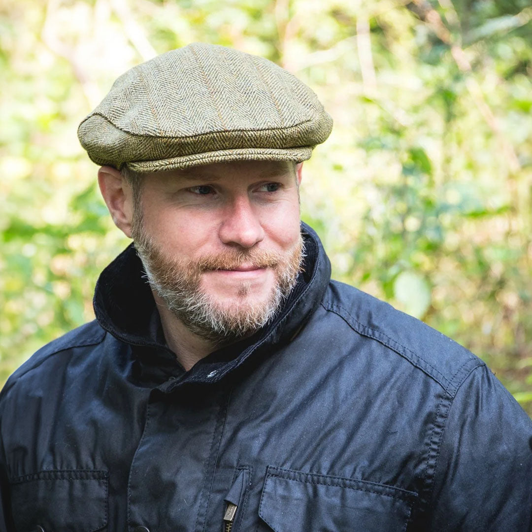 Extremities Woburn Tweed Flat Cap, stylish tweed flat cap for casual wear