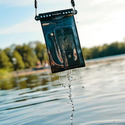 Waterproof Fidlock Medi Dry Bag with lanyard, perfect for keeping devices safe