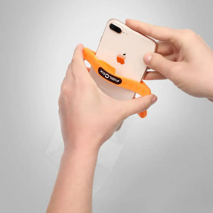 Fidlock Medi Dry Bag with smartphone in stylish orange holder for on-the-go convenience