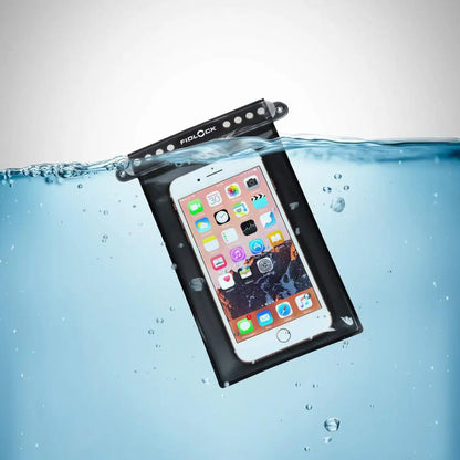 Fidlock Medi Dry Bag with waterproof phone case protecting smartphone inside