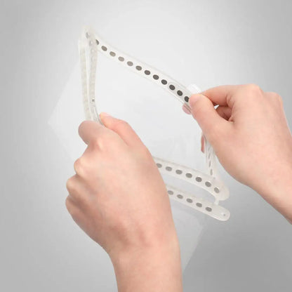 Transparent face shield with dotted frame for Fidlock Multi Dry Bag, perfect for dry bags