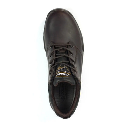 Brown leather lace-up Grisport Exmoor II Walking Shoe for outdoor adventures and country clothing