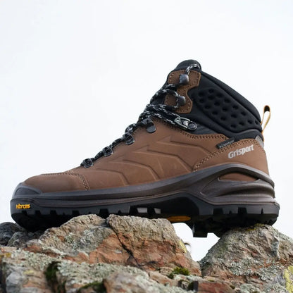 Brown leather hiking boot from Grisport, a perfect companion for any adventure
