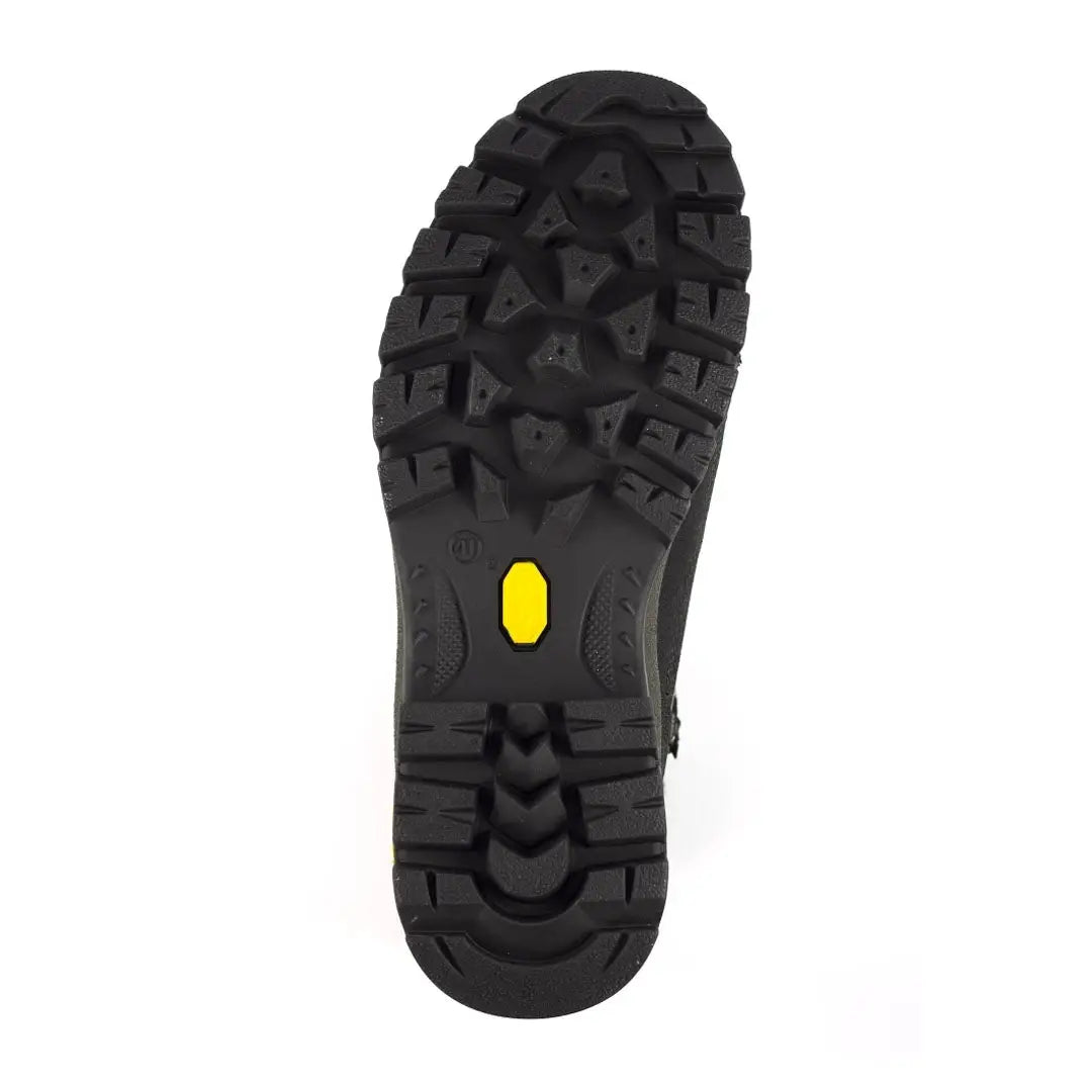 Black hiking boot sole of Grisport Overland Sporting Boot, perfect for outdoors adventures