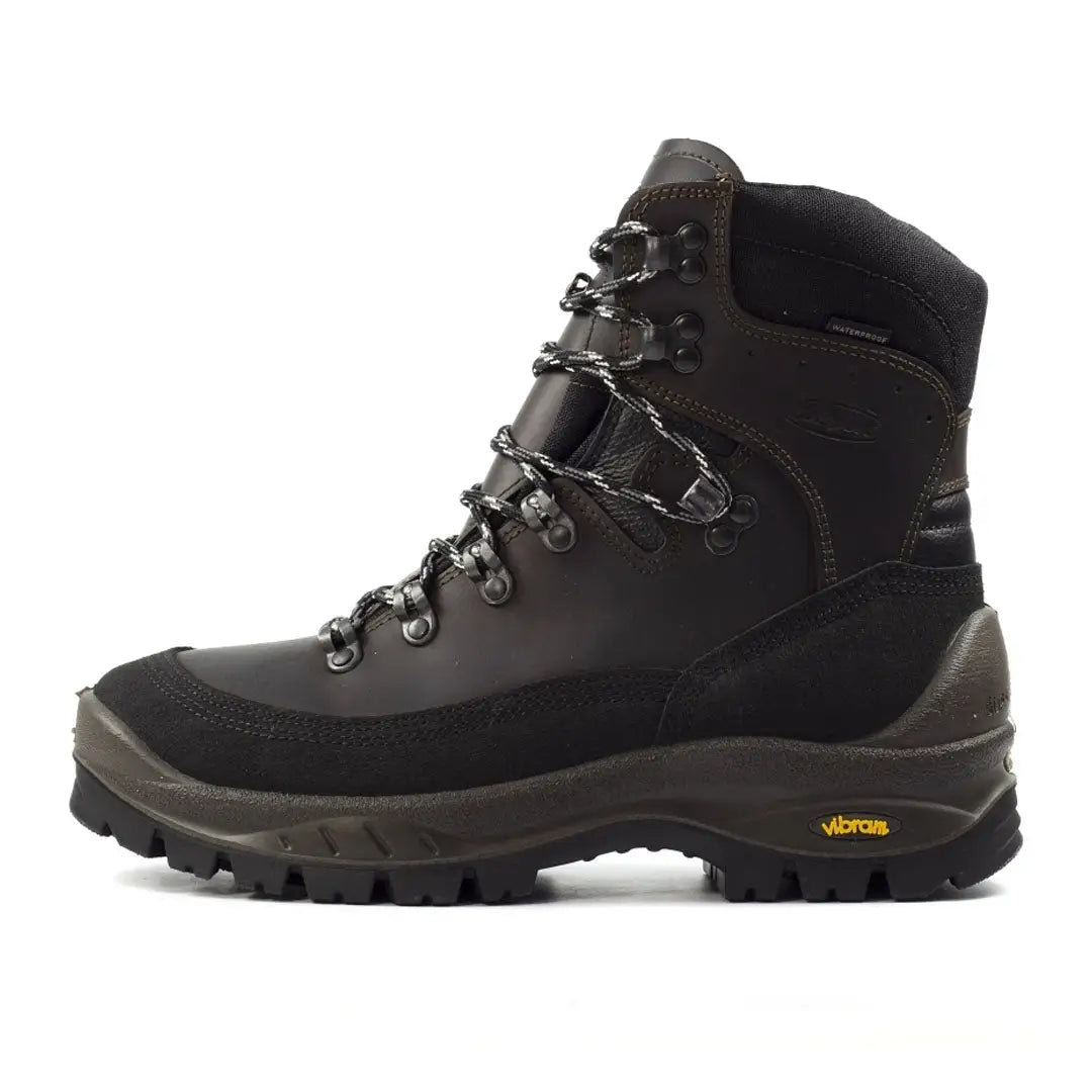 Black leather hiking boot from Grisport Overland, perfect for country clothing and outdoors adventures
