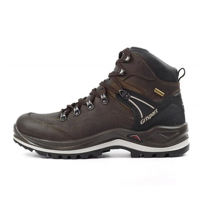 Brown leather Grisport Snowdon Wide Fit Hiking Boot perfect for country clothing adventures
