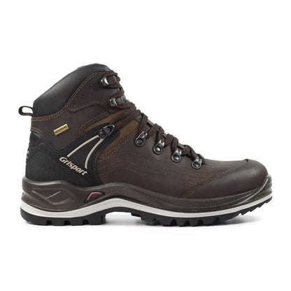 Brown leather Grisport Snowdon hiking boot perfect for country clothing adventures