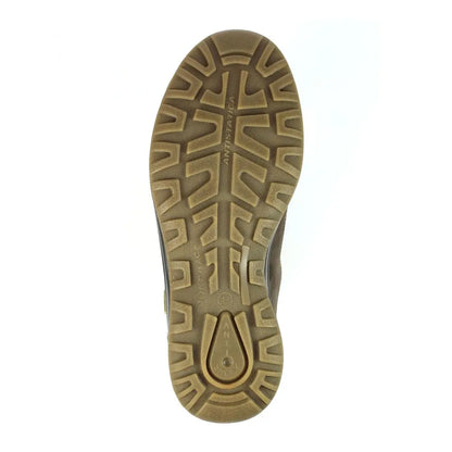 Brown anti-slip shoe sole of Grisport Westpoint Active Shoe for country clothing and hunting