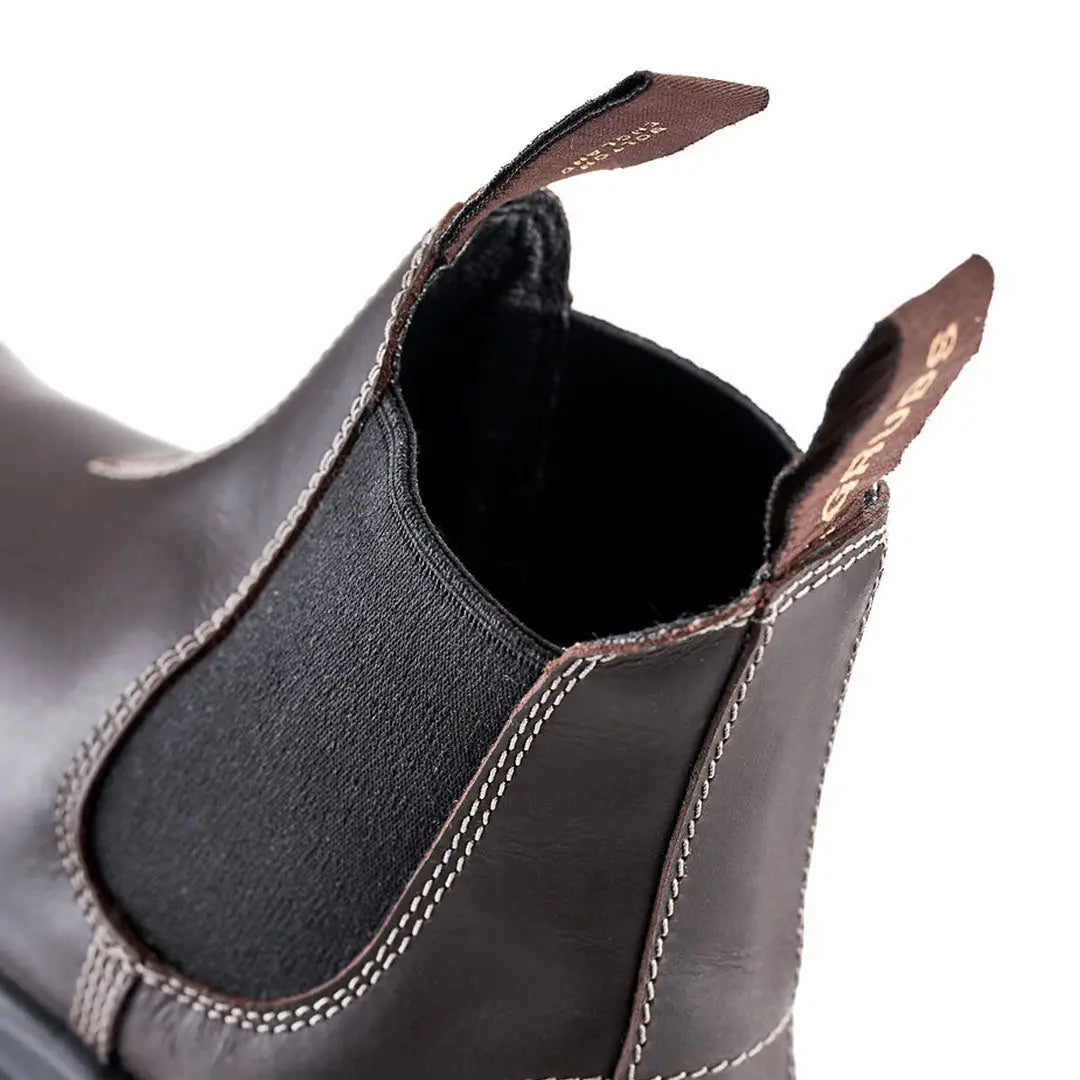 Brown leather Chelsea boots from Grubs Tempest, perfect for country clothing and outdoors