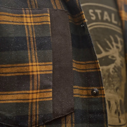 Härkila Aivak long sleeve shirt with plaid flannel, perfect for hunting and country clothing