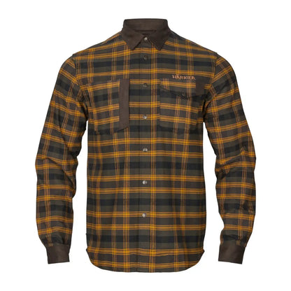 Härkila Aivak plaid long sleeve shirt with press studs, perfect for country hunting gear