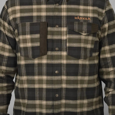 Härkila Aivak Long Sleeve Shirt with plaid pattern, perfect for hunting country clothing