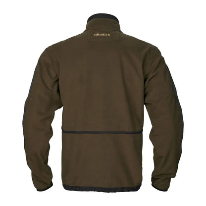 Olive green Härkila Kamko NOCTYX WSP Reversible Fleece Jacket for outdoor adventures