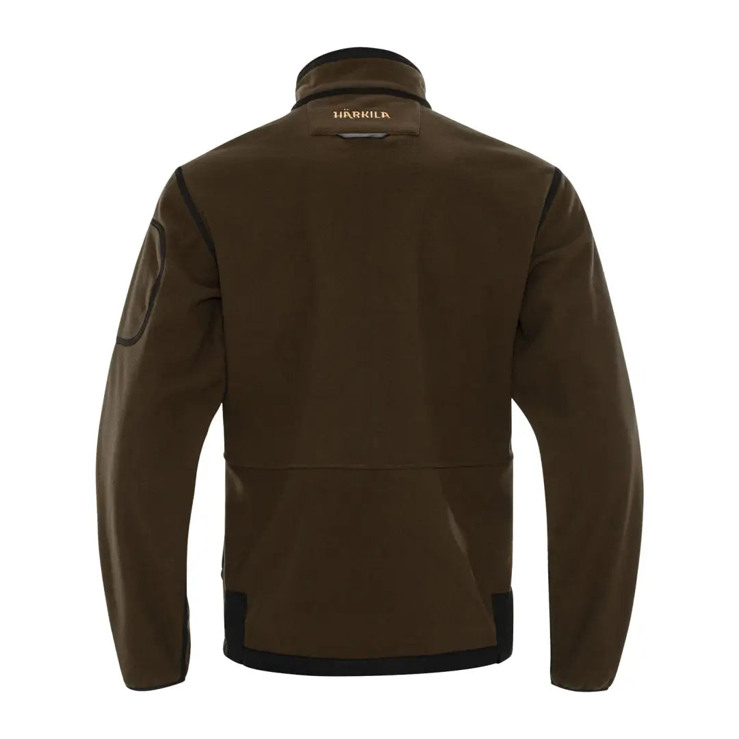 Olive green Härkila Kamko Reversible Fleece Jacket for hunting and country clothing
