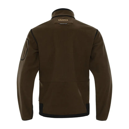 Olive green Härkila Kamko Reversible Fleece Jacket for hunting and country clothing