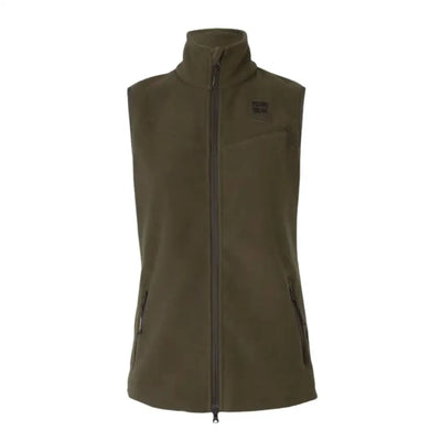 Olive green fleece waistcoat from Härkila Womens Anniversary Fleece Waistcoat, great for outdoor leisure