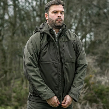 Olive green Hooded Jacket from Harehill Ridgegate Active Hybrid collection