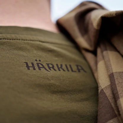 Olive green Harkila H-logo T-shirt perfect for country clothing and outdoor hunting