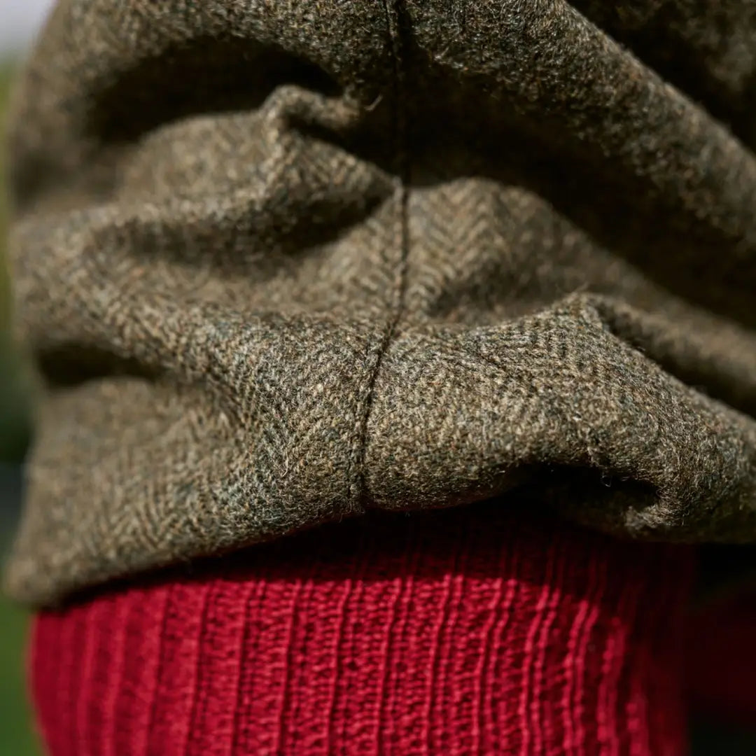 Herringbone tweed jacket sleeve from Harkila Kenmore GTX Jacket, a stylish GTX jacket option