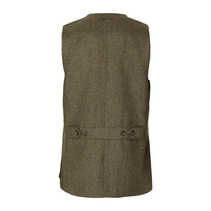 Olive green tweed vest from Harkila Kenmore Shooting Waistcoat collection