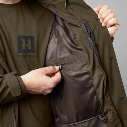 Dark green Harkila Orton Tech HWS Jacket, a classic hunting jacket made with stretchy fabric