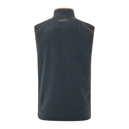 Dark gray Harkila Sandhem 200 Waistcoat with orange piping, stylish country clothing for hunting