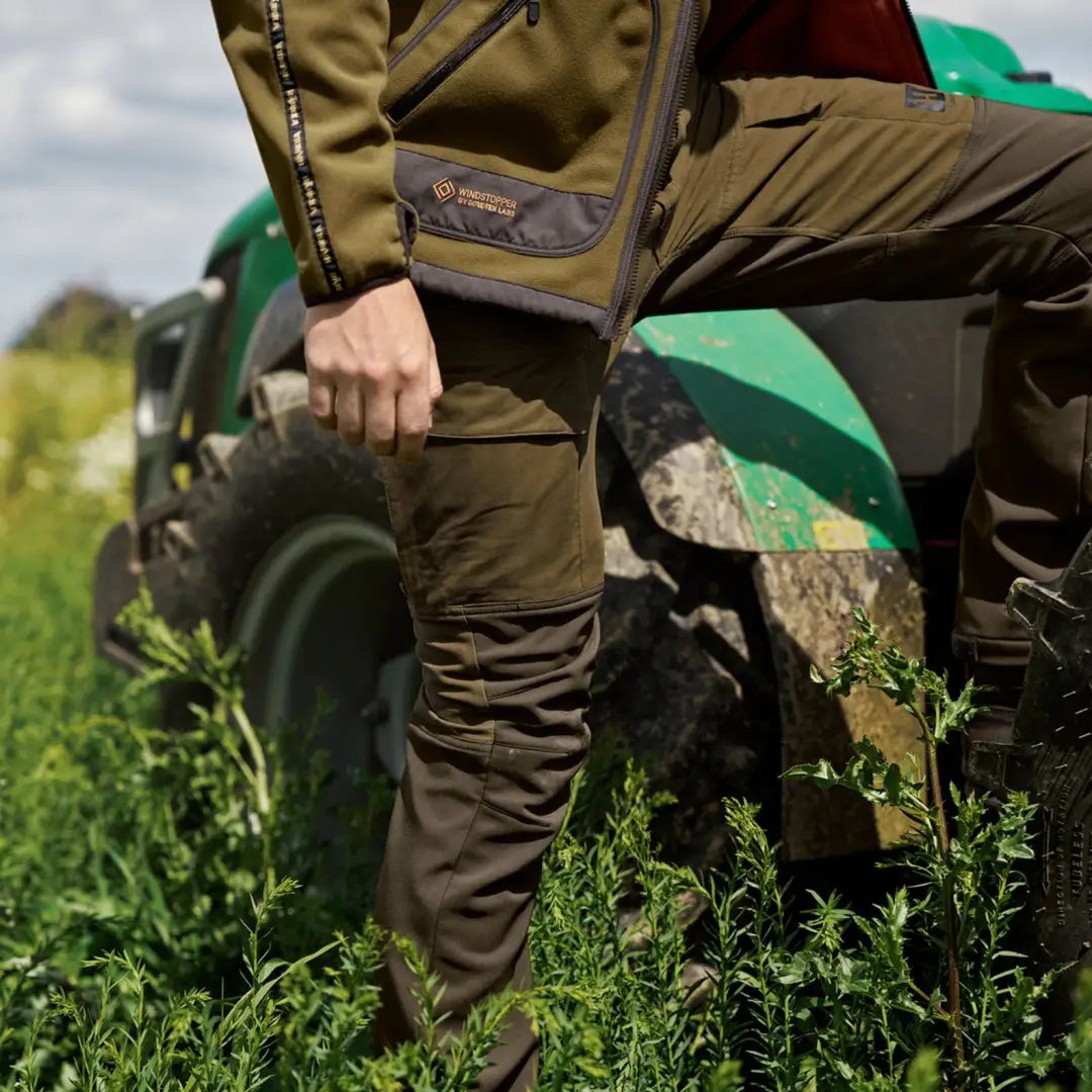 Olive green Härkila Scandinavian Trousers perfect for hunting or outdoor adventures