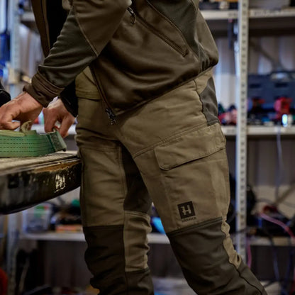 Olive green and khaki cargo pants from Härkila Scandinavian Trousers collection