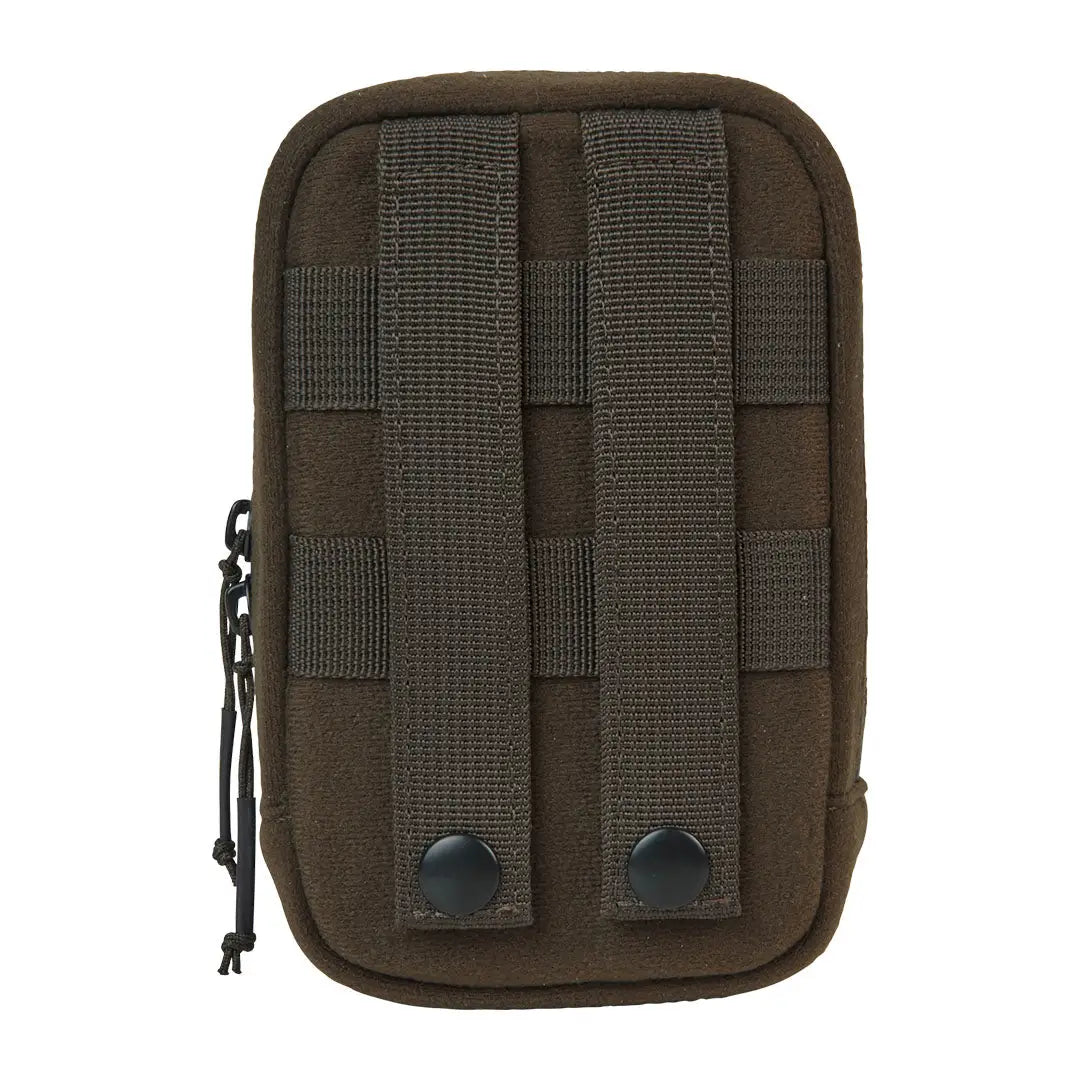 Brown Harkila Utility Pouch with MOLLE webbing, perfect for country clothing and hunting