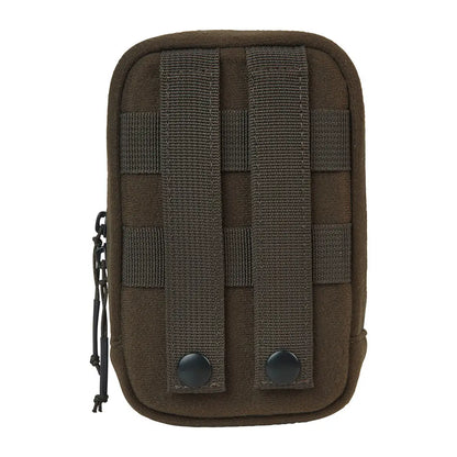 Brown Harkila Utility Pouch with MOLLE webbing, perfect for country clothing and hunting