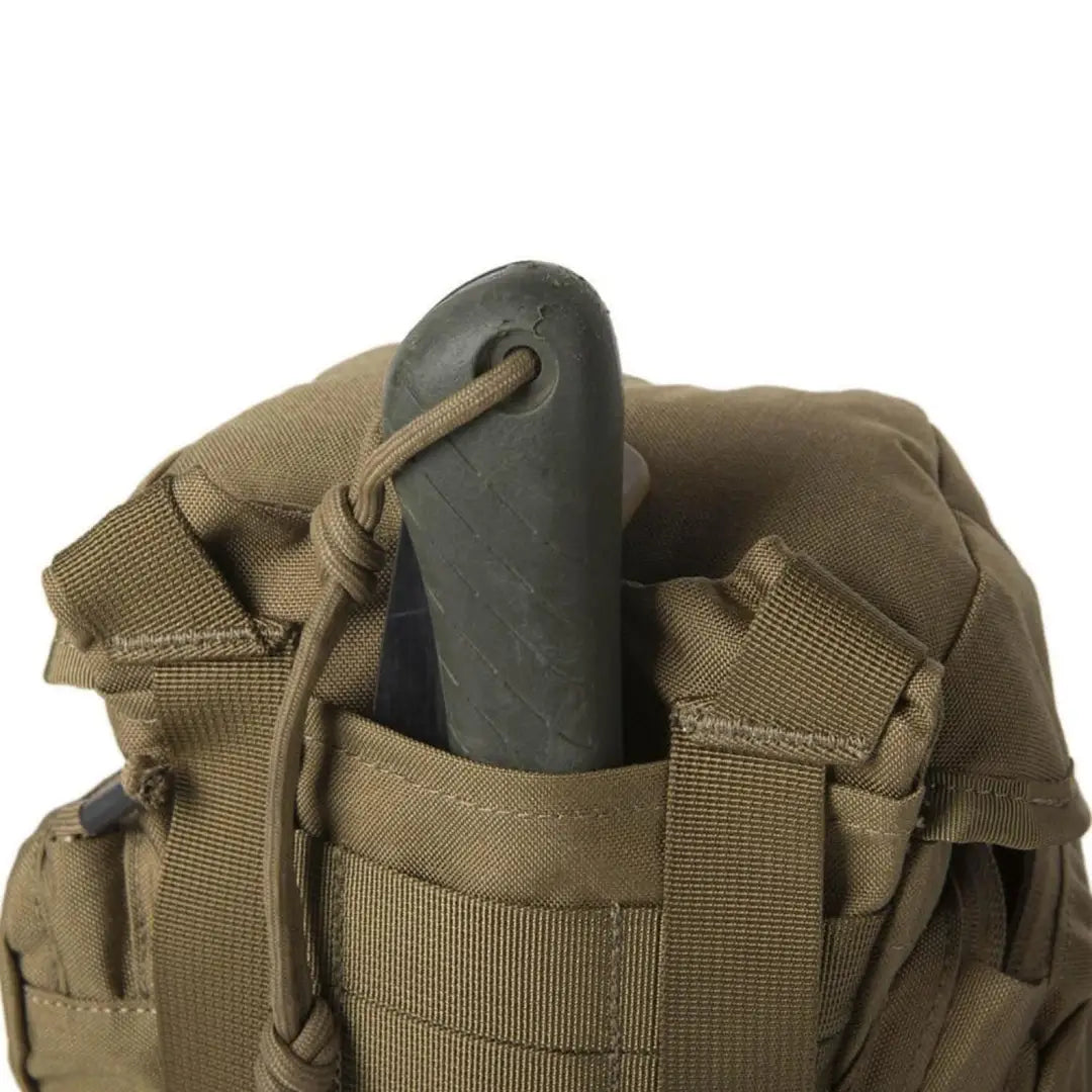 Tactical military-style Helikon-Tex Essential Cordura Kitbag with tool handle visible