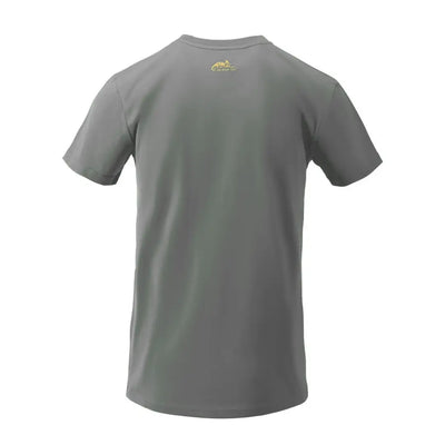 Gray short-sleeved Helikon-Tex Journey to Perfection T-shirt for outdoors and hunting