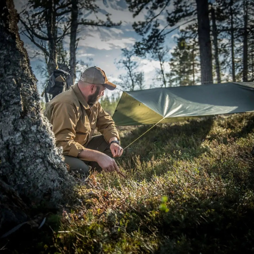Helikon-Tex Supertarp Small – Polyester Ripstop US Woodland, 200 X 250 Cm