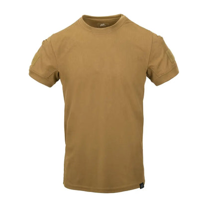 Plain khaki crew neck t-shirt from Helikon-Tex, perfect for country clothing and outdoors