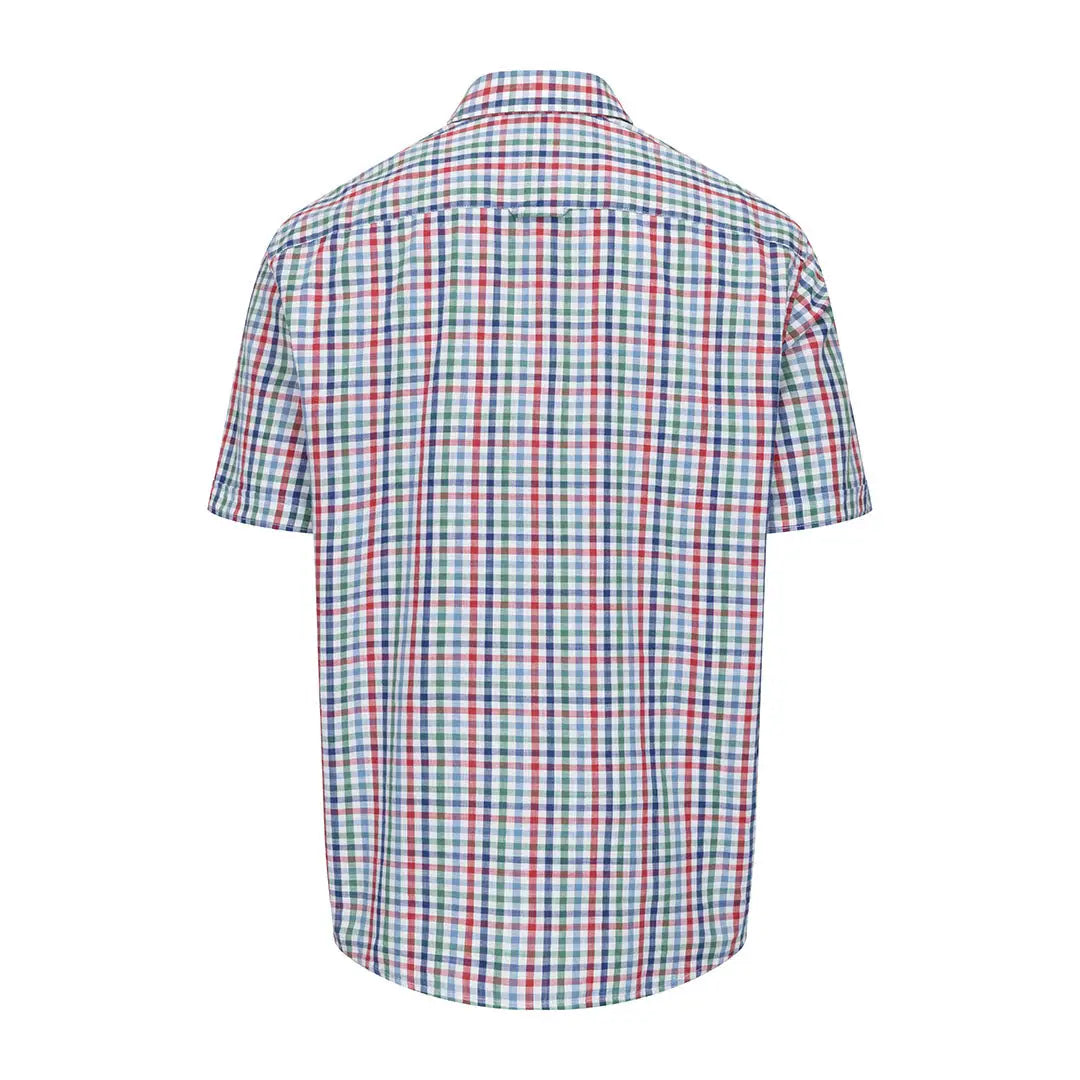 Checkered short-sleeved cotton shirt from Hoggs Of Fife, perfect for classic summer vibes