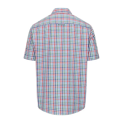 Checkered short-sleeved cotton shirt from Hoggs Of Fife, perfect for classic summer vibes