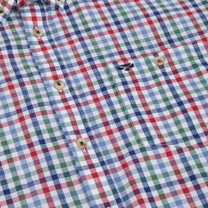 Hoggs Of Fife Aberdour Short Sleeve Checked Shirt in a stylish gingham weave cotton shirt