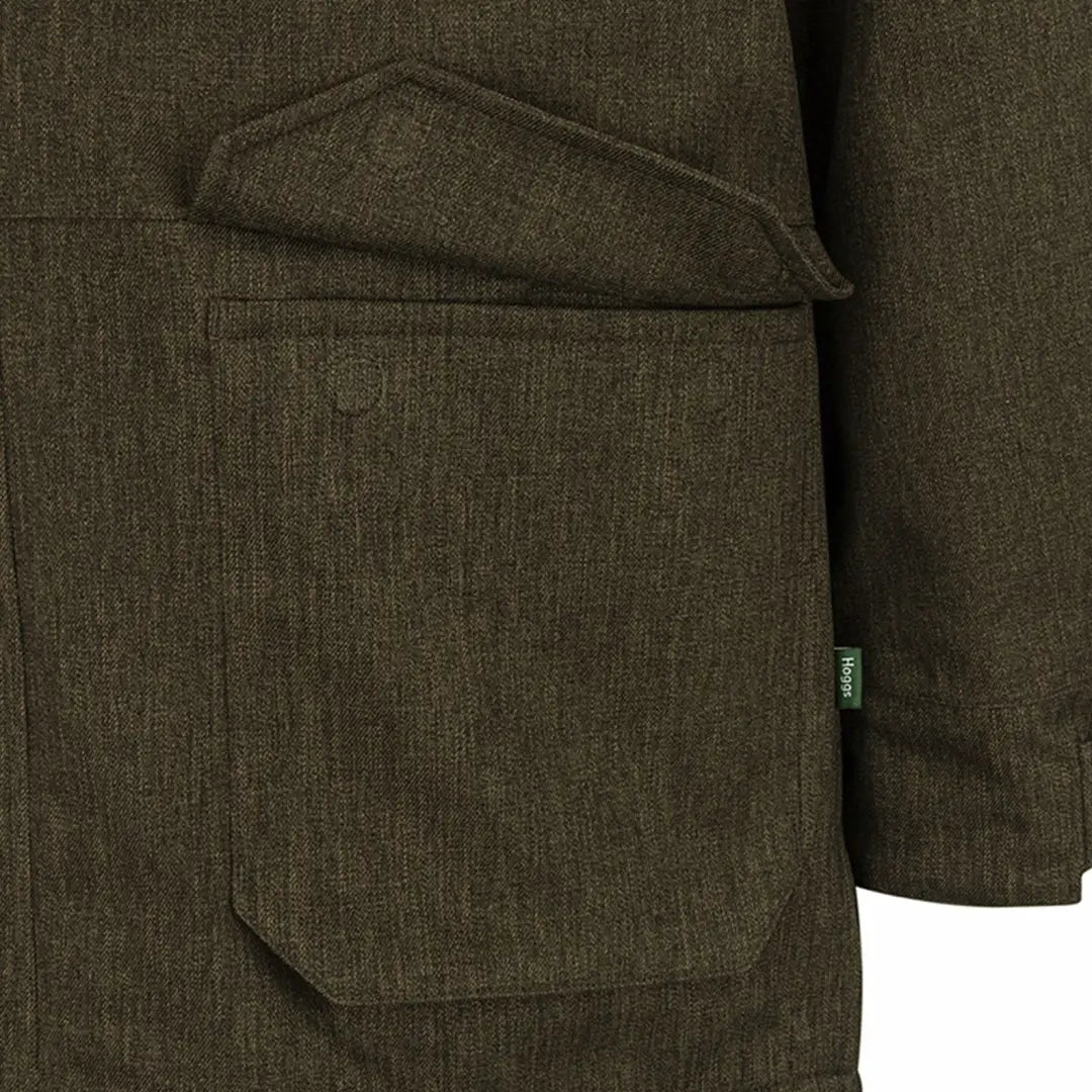 Hoggs of Fife Argyll II olive green corduroy jacket with patch pockets