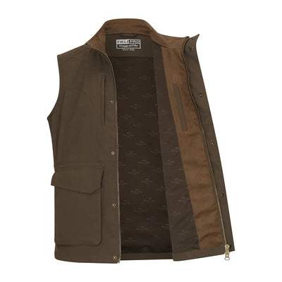 Men’s olive green Hoggs of Fife Ballater waterproof field waistcoat with multiple pockets