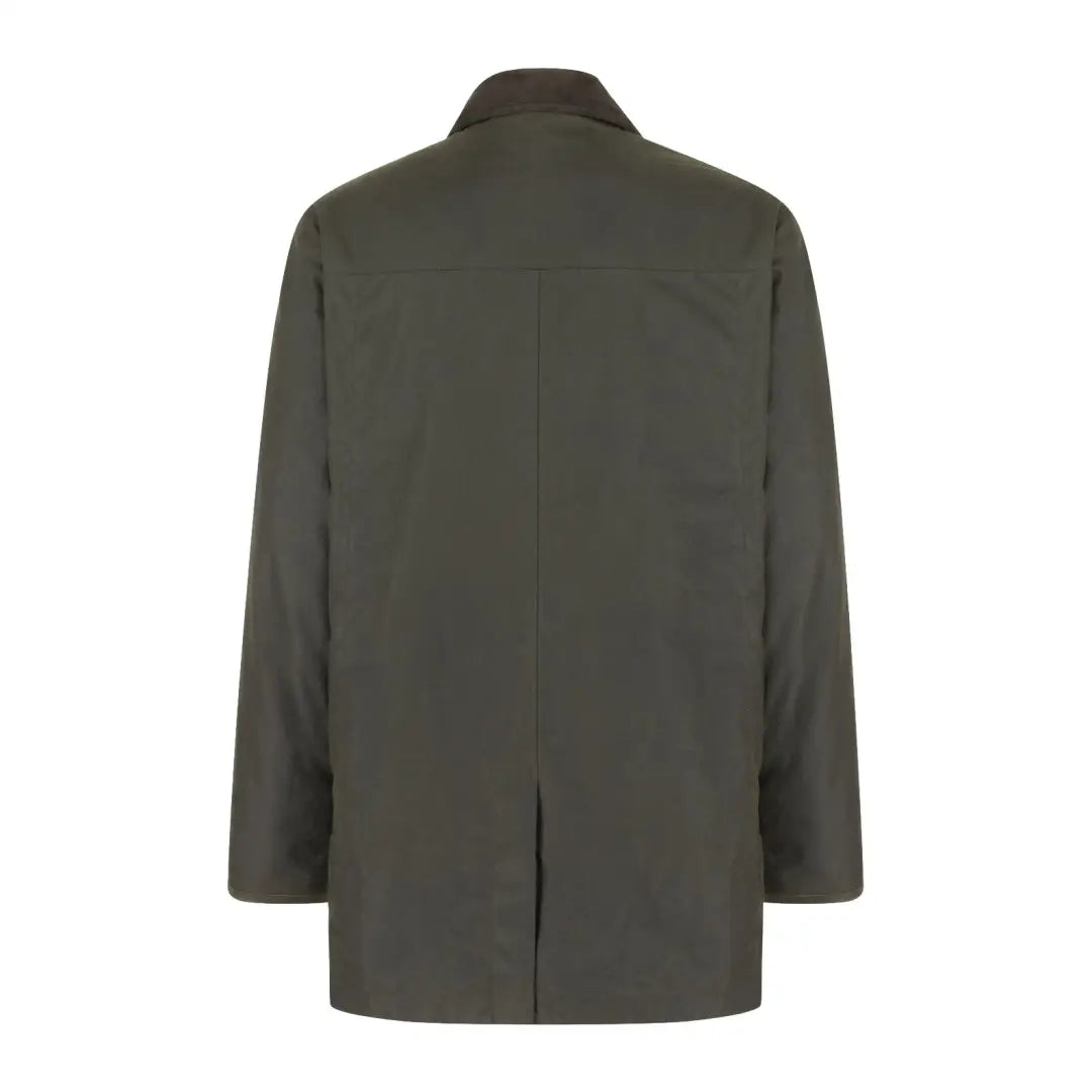Dark green Hoggs of Fife Caledonia Men’s Wax Jacket with water resistant qualities