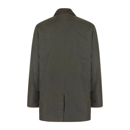 Dark green Hoggs of Fife Caledonia Men’s Wax Jacket with water resistant qualities