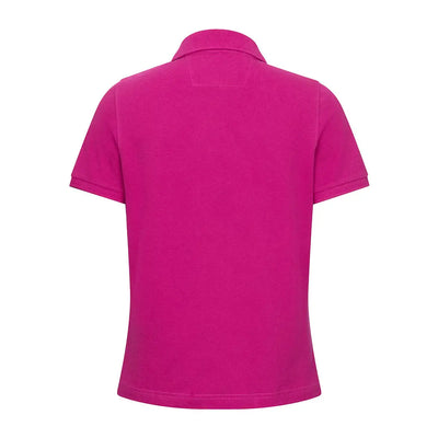 Magenta polo shirt from Hoggs of Fife Cora Ladies Pique collection, perfect for summer