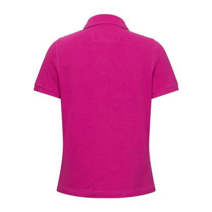 Magenta polo shirt from Hoggs of Fife Cora Ladies Pique collection, perfect for summer